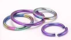 10g Titanium Segment Rings