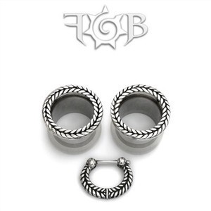 316LVM Steel with Silver Classic Braided Accent Eyelets
