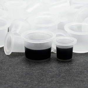 Bag of 1000 Saferly Standard Tattoo Ink Caps - Small or Large
