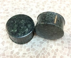 Classic Plugs in “Sage Green” Spanish Granite