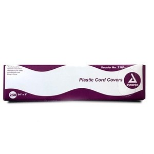Dynarex Plastic Cord Covers with Dispenser - 24" x 2" Strips