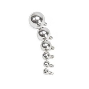 Steel Replacement Ball for Internally Threaded Jewelry
