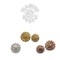 14g Chandi Mandala Gold Plated Threaded Ends With Gem Accent for Internally Threaded Body Jewelry