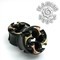 2-3/8" Polaris I Negative Space Eyelet in Black Horn with Mixed Metal