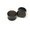 7/8" Tibetan Flare Black Water Buffalo Horn Plugs with Lacquer Inlay