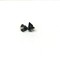 Russian Jet (Lignite) Black Threaded End Double Spike for Internally Threaded Body Jewelry