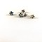 Sterling Silver Star Threaded End with Gem Inlay