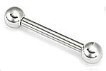 12g Straight Surgical Steel External Thread Barbell