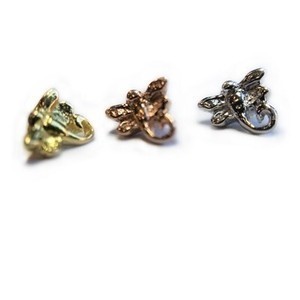 14g Dragonfly Mini Threaded Ends in Gold Plated Sterling Silver