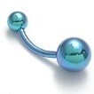 14g Titanium Navel Barbell with 5mm and 8mm Ball