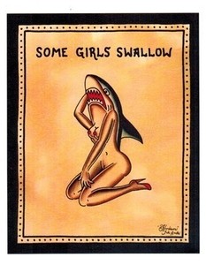 8.5" x 11" Full Color Print by Handsome Jake - Some Girls Swallow
