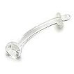 16g Acrylic Curved Eyebrow Piercing Retainer