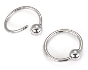 16g Fixed Bead Annealed Captive Ring