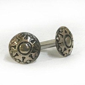 316LVM Steel Plug with Sterling Silver Stud - New Rosette