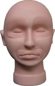 Biotouch Inc Tattoo Practice Mannequin Head with Removable Lips and Eyes