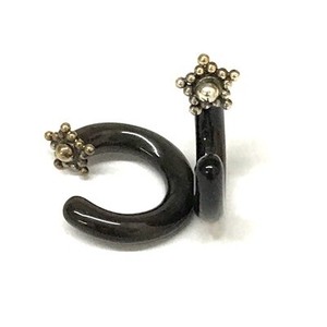 Black Water Buffalo Horn with Silver - Style RH15