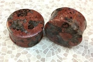 Classic Plugs in “Terra Cotta Red” Spanish Granite