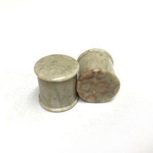 Classic Plugs in “Whiff” Grey Fossilized Coral