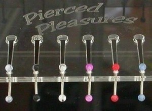 Acrylic Jewelry Display Racks for 18” Double Sided Body Jewelry Display
