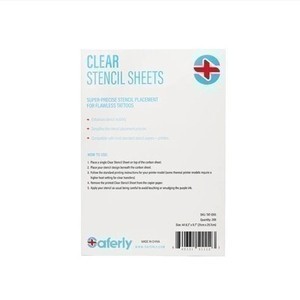Clear Stencil Sheets by Saferly - 8.5" x 11" - Box of 200
