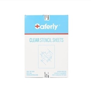 Clear Stencil Sheets by Saferly - 8.5" x 11" - Box of 200