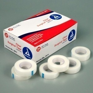 1/2" x 10 yds Clear Surgical Tape by Dynarex