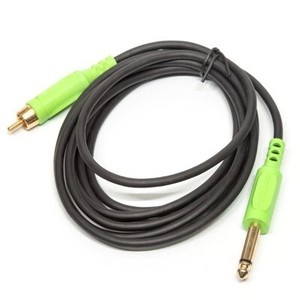 Critical Magnetic Straight RCA Cord - Green and Black