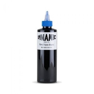 Dynamic TRIPLE Black Tattoo Ink - 8oz Bottle