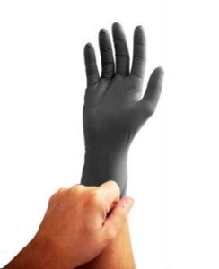 Emerald Black Latex 55 Powder-Free Exam Gloves