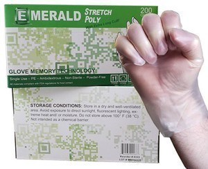 Emerald General-Purpose Stretch Poly Gloves