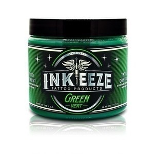 INK-EEZE Green Vert Tattoo Ointment - 16oz Jar