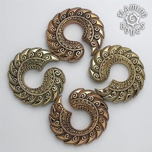 5/8" Jayavar Ear Weights in Brass or Bronze
