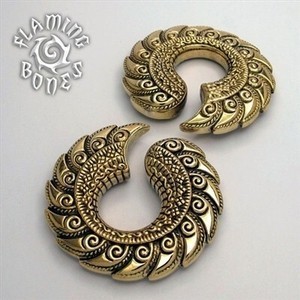 5/8" Jayavar Ear Weights in Brass or Bronze
