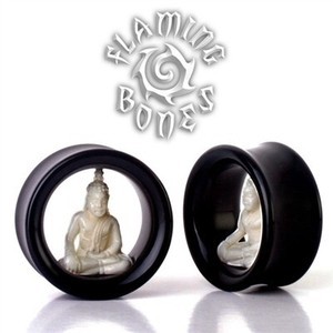 Meditation Cave Eyelets - Bone Buddha in Horn