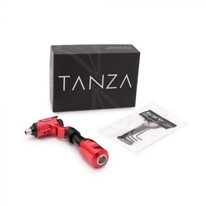 Peak Tanza Rotary Tattoo Machine and Axi Grip Set in Red