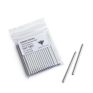 Precision 10g Stainless Steel Needle Blanks - Bag of 50