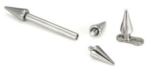 Replacement Spike for Internally Threaded Jewelry