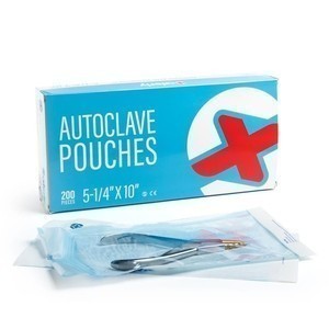 Saferly Sterile Pouches - 5-1/4" x 10" - Box of 200