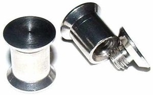 Solid Steel Double Flared Screw-On Plug