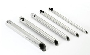 Stainless Steel Receiving Tube for Body Piercing