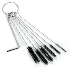 Tattoo Tube Cleaning Brushes - 6 Piece Set with Allen Wrench