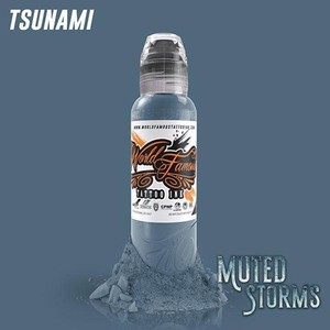 World Famous Tattoo Ink - Poch Muted Storms - Tsunami
