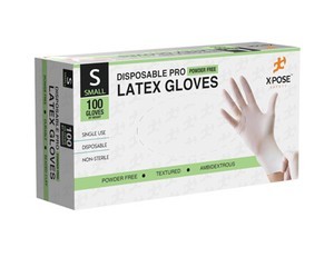 X-Pose Safety Powder-Free Latex Gloves - 4 Mil