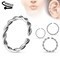 14g Braided Surgical Steel Annealed and Rounded End Cut Rings