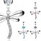 14g Curved Barbell with Petite Dangle Dragonfly