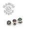 14g Gem Lotus Mini Threaded Ends in Sterling Silver