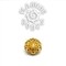 14g Gold Plated Sterling Silver Lotus Threaded Ends With Accent for Internally Threaded Body Jewelry