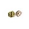 14g "Spirit of India" Flame Mini Threaded Ends in Gold Plated Sterling Silver