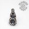14g Sterling Silver Buddha Seated on Lotus Threaded End