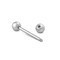 16g Straight Surgical Steel External Thread Barbell